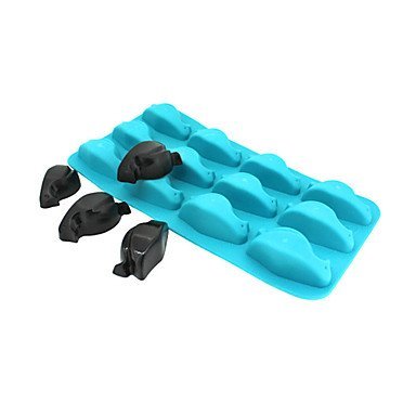 Y&XL&H 12 Holes of Penguin Shape Handmade Ice Cube Tray Molds Chocolate Jelly Pudding Molds Candy Mould N2