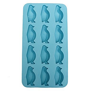 Y&XL&H 12 Holes of Penguin Shape Handmade Ice Cube Tray Molds Chocolate Jelly Pudding Molds Candy Mould N4