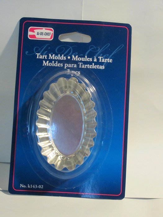 Al-de-Chef Mini Oval Tart Molds - 3 Tart Pans per Pkg N2