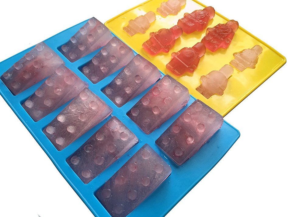 Premium 8pc Lego Candy Molds&ndash;Chocolate Molds&ndash;Jello Molds&ndash;Fondant Molds&ndash;Non Stick-Easy to use&ndash;Strong&Durable-Silicone... N4