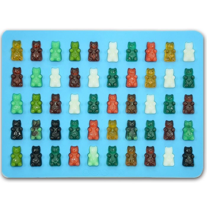 Ticent Silicone Gummy Bear Candy Molds - 50 Cavity (Pack of 2) N2