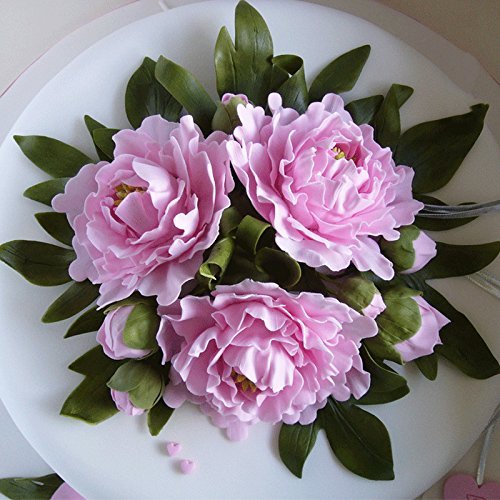 Anyana 4pcs set Peony Flower Petals Stainless Steel Cookie Cutter Cake Mould Tool Kitchen Tool Sugar Paste Baking... N5