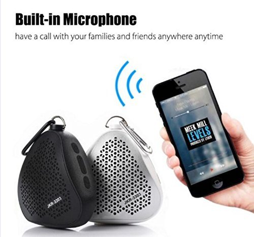 Outdoor Portable Bluetooth Speaker Music Wireless Bluetooth Speaker Built in Mic Support Hands Free (black) N8