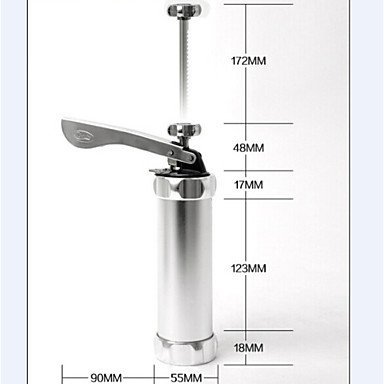 Y&XL&H 24 In 1 Stainless Steel Aluminium Cookie Mould Gun Cake Decorating Tools 20 Mold+4 Pastry Tube N4