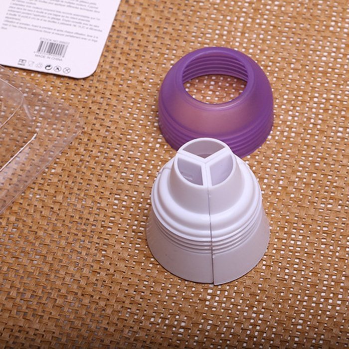 MuLuo Icing Piping Nozzles Converter 3 Hole Plastic Cake Decorating Tools N4
