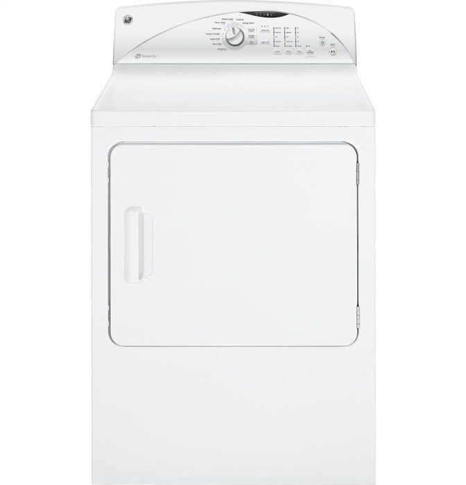 GE GTDP520EDWW 7.0 Cu. Ft. White Electric Dryer