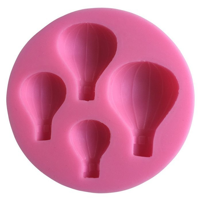 LYNCH 3D Air Balloon Silicone Cake Fondant Mold Kitchen Accessories,Pink N5