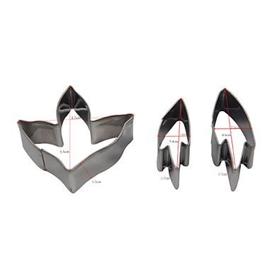 Sher FOUR-C Stainless Steel Maple Cutter Fondant Sugar Craft Cupcake Mold Baking Moulds Cookie Decorating Cutter... N2