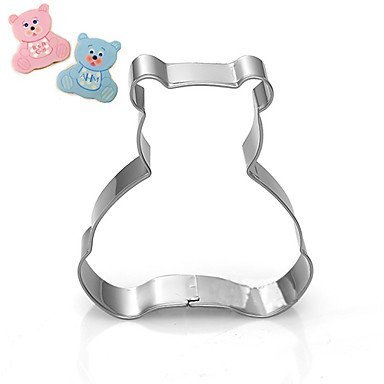 Y&XL&H Cartoon Baby Bear Shape Cookie Cutters Fuirt Cut Molds Stainless Steel