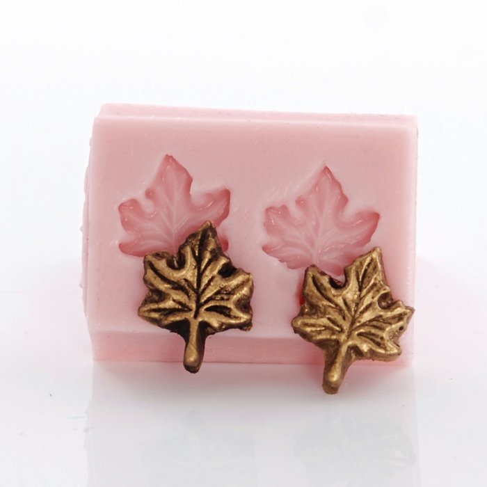 Tiny Maple Leaf Silicone Mold use with Fondant, Candy, Chocolate, Food Safe, Polymer Clay, Resin Mold, Epoxy Perfect... N5