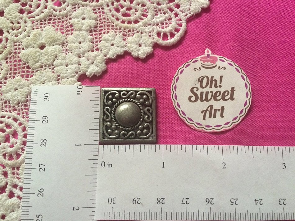 Small Roman Brooch, Silicone Mold By Oh! Sweet Art FDA Approved for Food N2