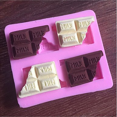 Y&XL&H 3D Chocolate Half Pieces Liquid State Modeling Chocolate Silicone Cake Mold N3