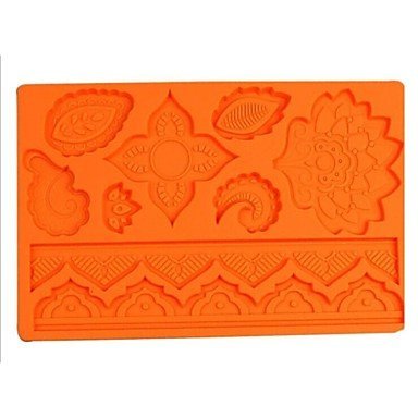 Y&XL&H Fashion Silicone Fondant Cake Lace Mold Chocolate Decorating Pat Kitchen Bakeware Cooking Tools (Random...
