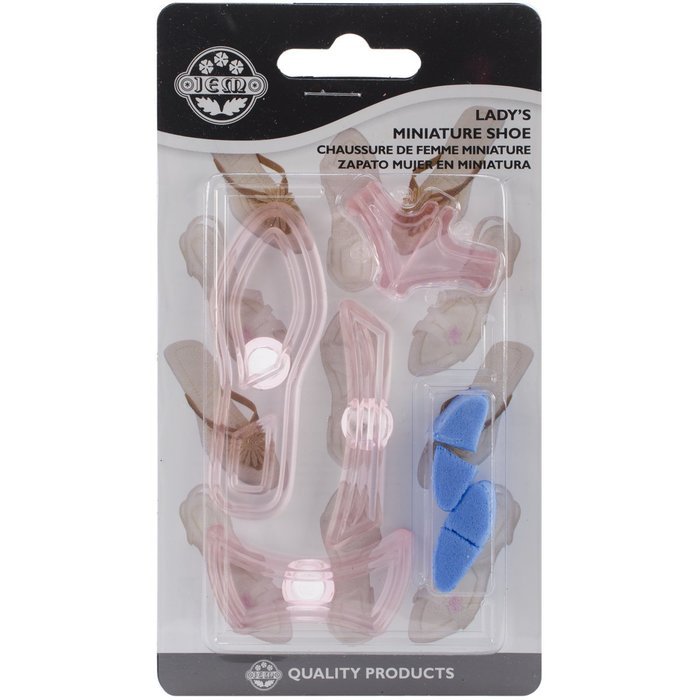 PME 8-Piece Plastic Cutter Set, Lady's Miniature Shoe