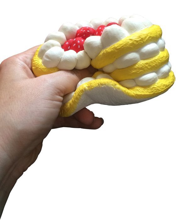 Squishy & Slow Rise SCENTED Eric Next Series JUMBO Strawberry Cake & Bonus Random Jenna Lyn Squishy! (Chocolate... N12