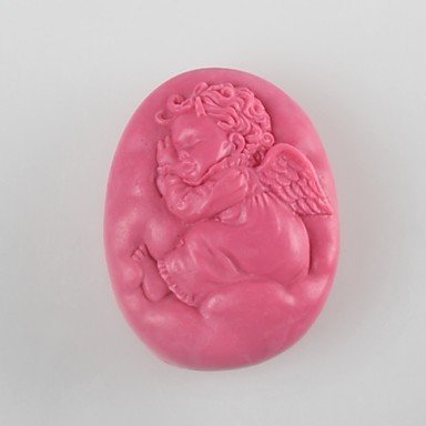 Sher Sleeping Angel Shaped Soap Mold Mooncake Mould Fondant Cake Chocolate Silicone Mold, Decoration Tools Bakeware N5
