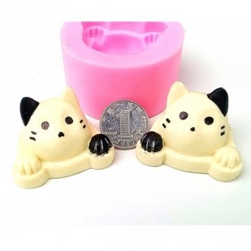 UR Bakeware 3D Silicone Cute Cat Head Shape Cake Mold Mould Decoration Tool N5