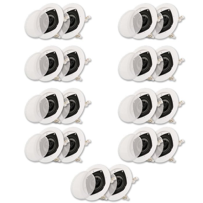 Acoustic Audio CS-IC42 In Ceiling Speaker 9 Pair Pack 2 Way Home Theater 2700 Watt CS-IC42-9PR