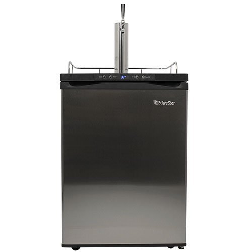 EdgeStar Full Size Kegerator with Digital Display - Black and Stainless Steel N4