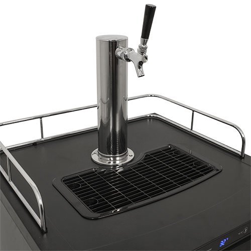 EdgeStar Full Size Kegerator with Digital Display - Black and Stainless Steel N5