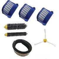 CIMC LLC Rubber Bumper & Aero Vac Filter & Bristle Brush & Flexible Beater Brush & 3-Armed Side Brush Pack Replenishment...