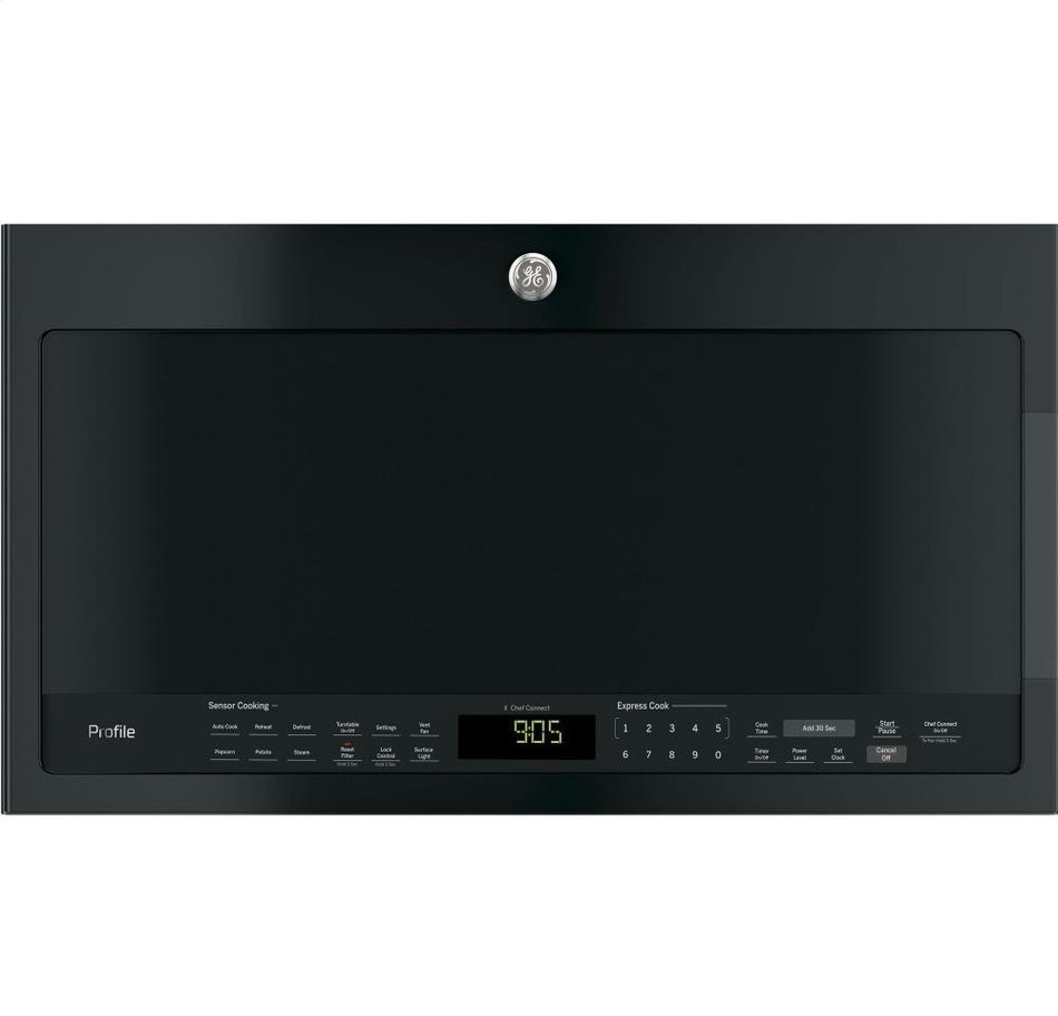 GE PVM9005DJBB Profile 2.1 Cu. Ft. Black Over-the-Range Microwave N8