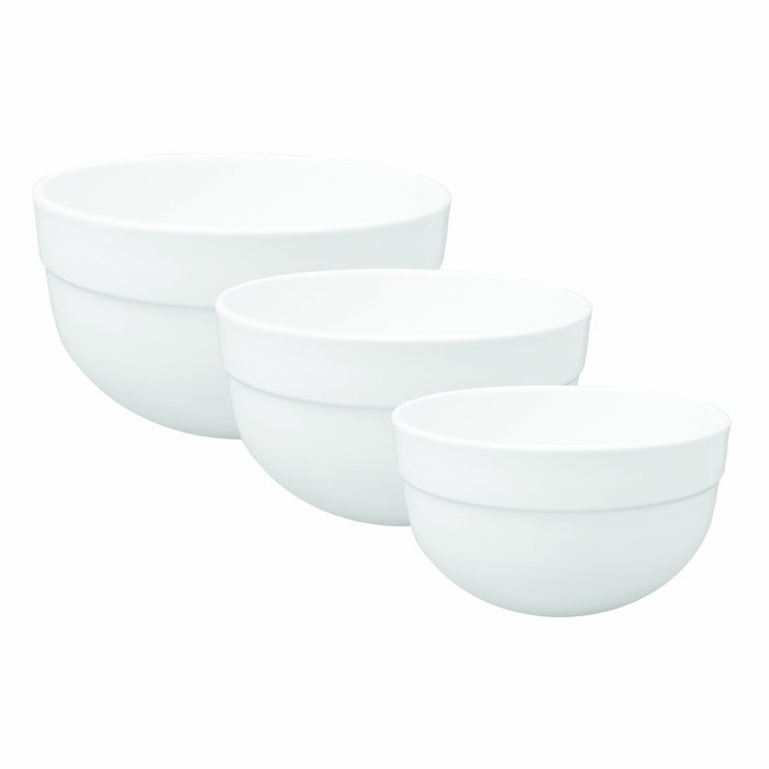 Emile Henry Mixing Bowl Set of 3, White