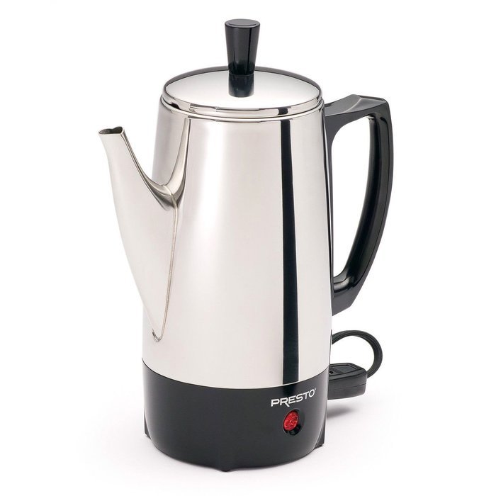 Presto Stainless Steel 6-cup Percolator, Enjoy the rich, aromatic experience of a freshly brewed cup of coffee...