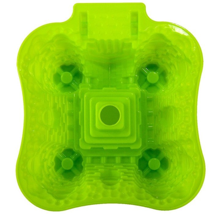 ANPHSIN Creative DIY Silicone Cake Mold-Single Cavity Castle Shape Bakeware Collection Cake Pan-Green N15
