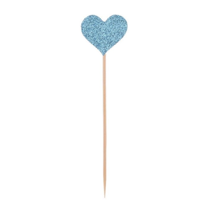 Whitelotous 40pcs Love Heart Cupcake Toppers Dessert Muffin Cupcake Toppers for Picnic Wedding Baby Shower Birthday... N9