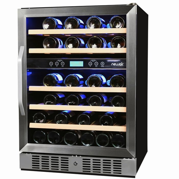 NewAir 46 Bottle Dual Zone Compressor Wine Cooler