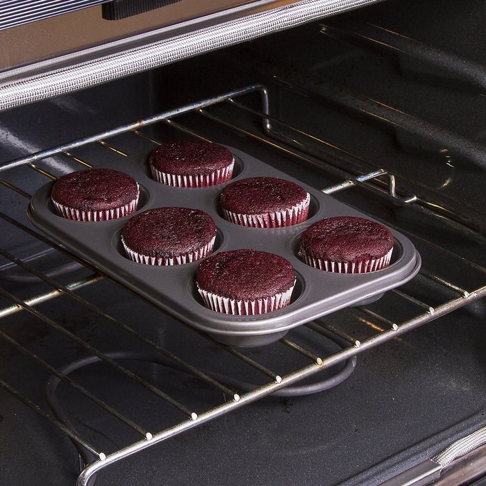 Ecolution Bakeins 12 Cup Muffin and Cupcake Pan &ndash; PFOA, BPA, and PTFE Free Non-Stick Coating &ndash; Heavy Duty Carbon... N6