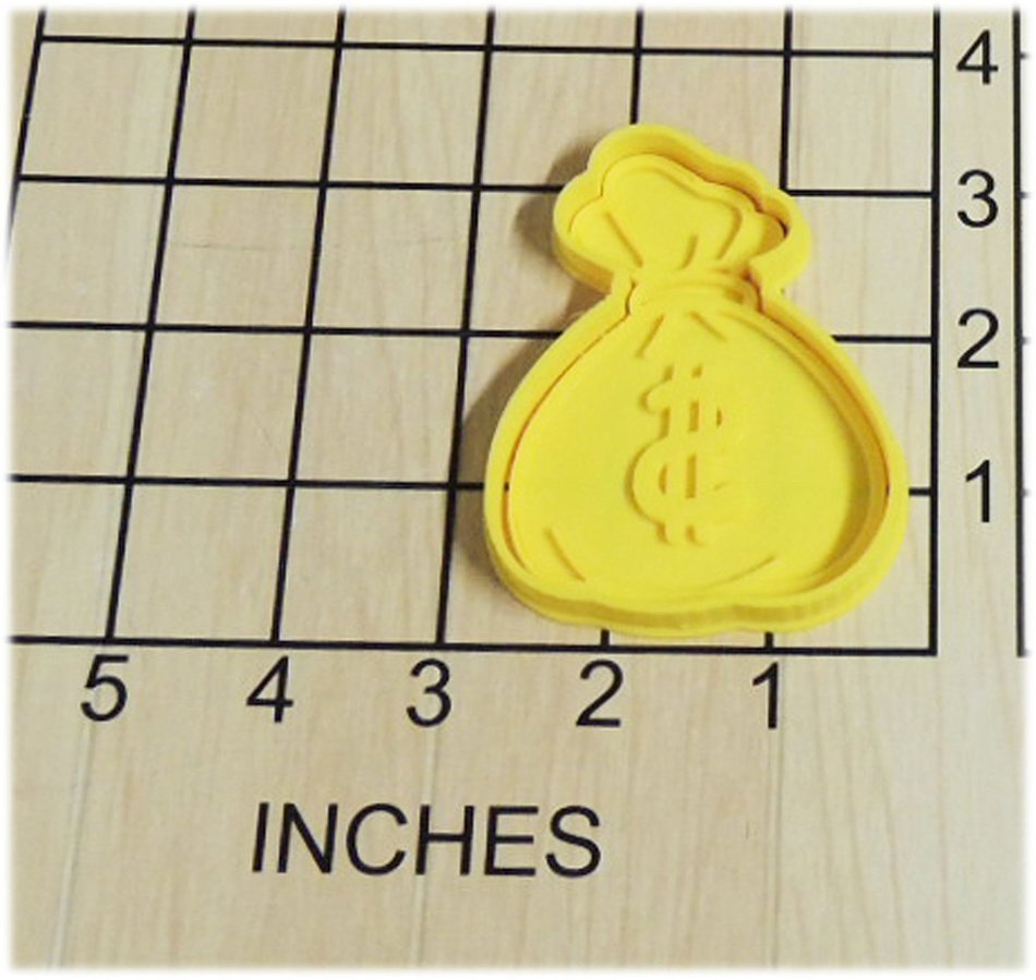 Money Bag Cookie Cutter and Stamp #1288 N2