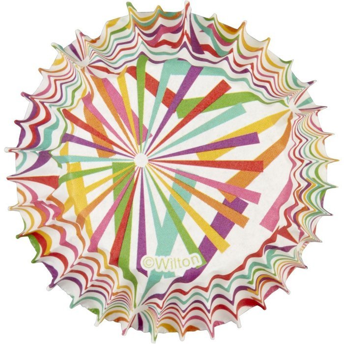 Wilton 415-8759 75 Count Starburst Cupcake Liners N3