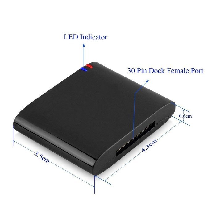 COOLEAD-Wireless Stereo Bluetooth Music Audio Receiver Adapter for 30-Pin Dock Speaker - Bluetooth Music Audio... N4