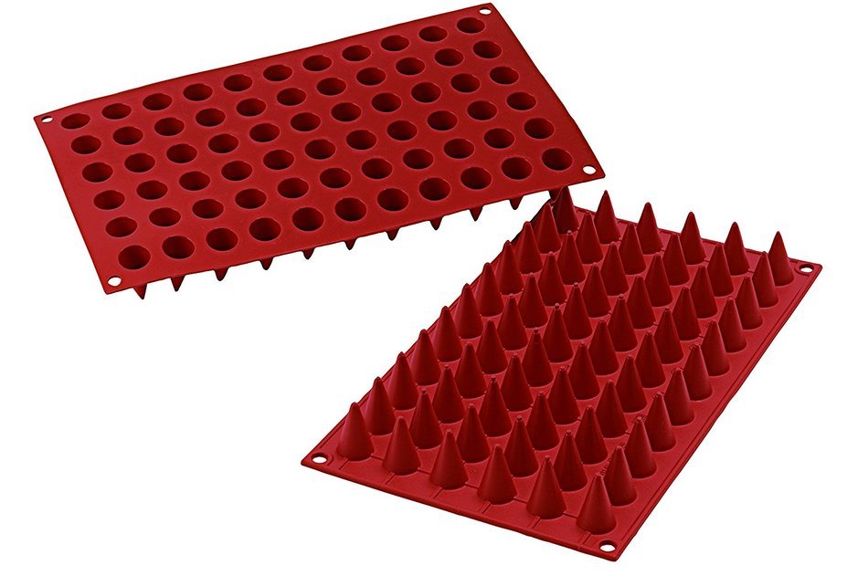 Silikomart SF131/C Silicone Classic Collection Mold Shapes, Mini Cones N3