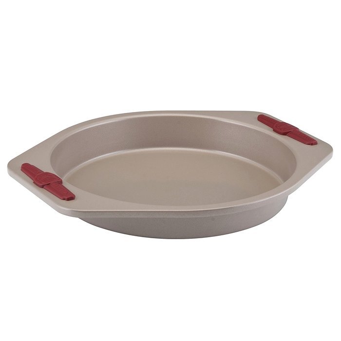 Paula Deen Signature Nonstick Bakeware with Red Grips 9-Inch Round Cake Pan N2