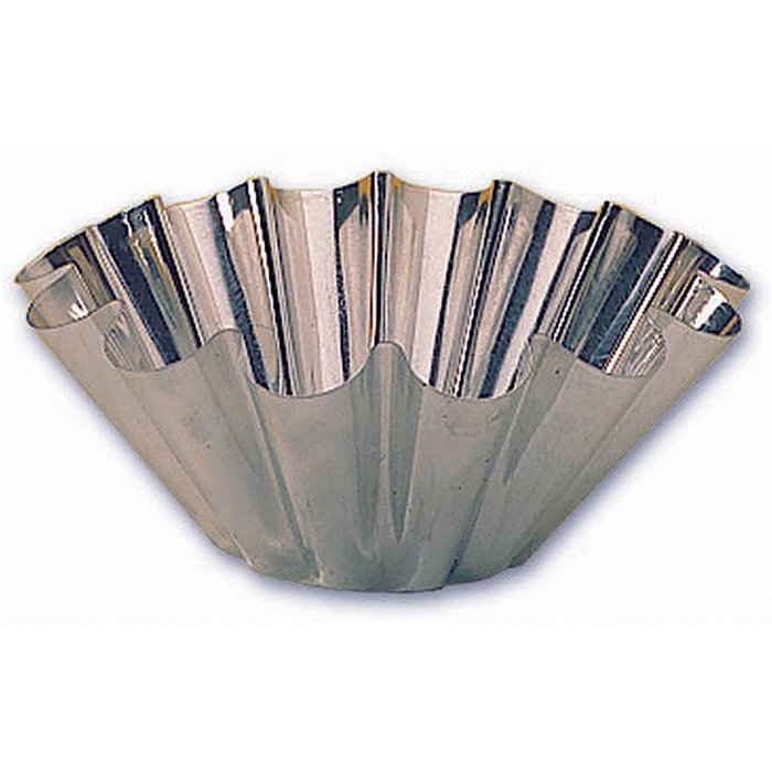 Matfer Bourgeat 14-Fluted Tin Brioche Mold, 6-1/3-by-2-1/2-Inch