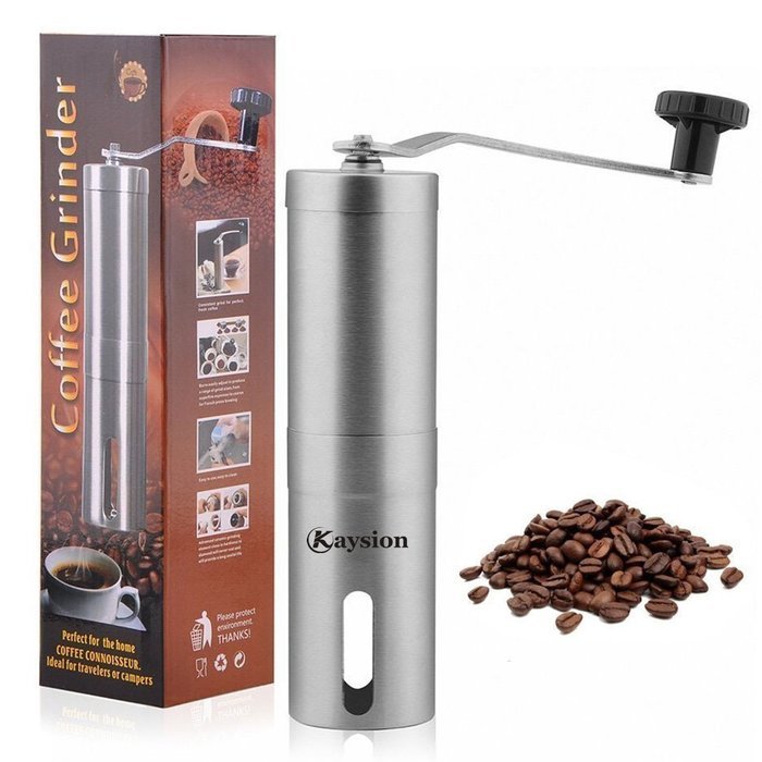 Manual Coffee Grinder KAYSION Coffee Grinder Hand Crank with Conical Ceramic Burr Adjustable Grind Size Grade... N4