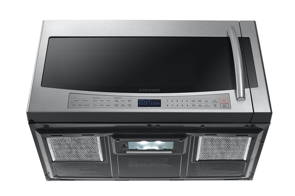 Samsung ME21F606Over-The-Range Microwave with Sensor Cooking, 2.1 Cubic Feet N5