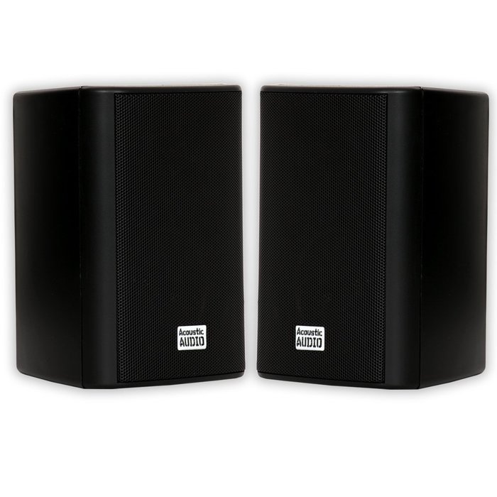 Acoustic Audio AA351W Indoor/Outdoor Speakers, White, Set of 2 N2