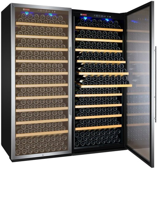 Allavino YHWR99-2SRN 99 Bottle Dual-Zone Wine Cellar Refrigerator - Stainless Door N10