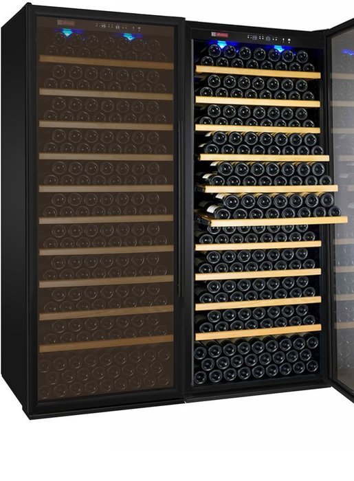 Allavino YHWR99-2SRN 99 Bottle Dual-Zone Wine Cellar Refrigerator - Stainless Door N11