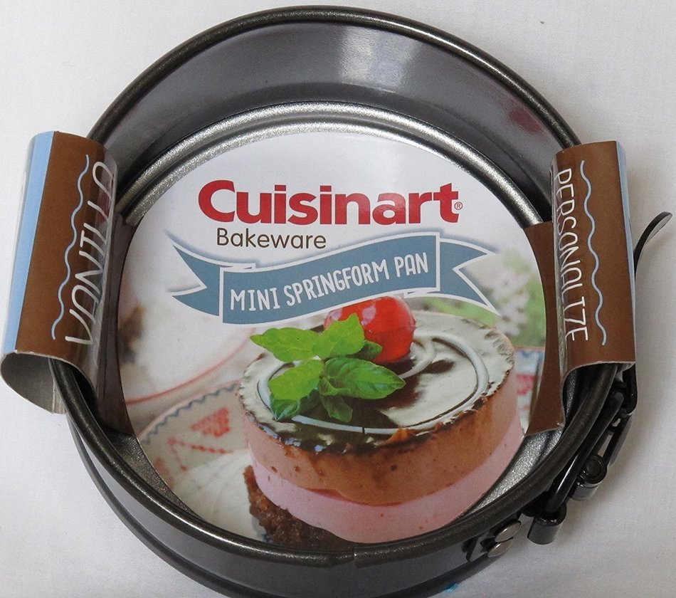 Cuisinart 1 Piece 4" Springform Pan, Mini, Steel Gray N3