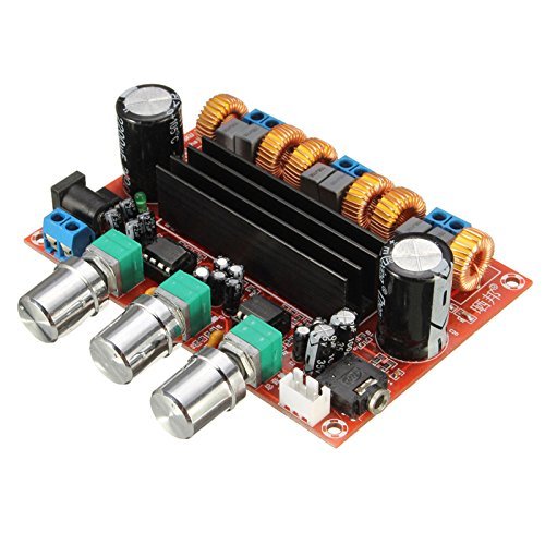 Funnytoday365 Tpa3116D2 50Wx2+100W 2.1 Channel Digital Subwoofer Amplifier Board 12V-24V Power N3