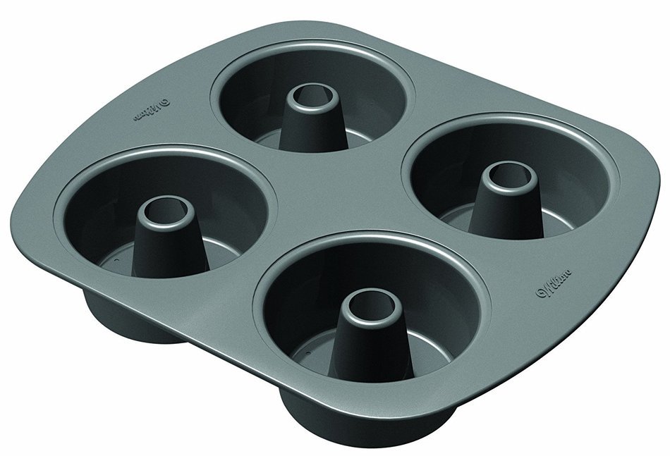 Wilton 2105-3801 Nonstick 4-Cavity Mini Angel Food Cake Pan