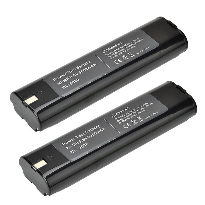 2 x 3000MAH 9.6V Battery for MAKITA 9000 9001 9002 9033 9600 632007-4 191681-2 N2