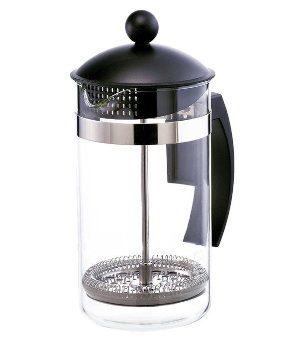 GROSCHE Findon 34 oz/1000 ml French Press: Extra Ultra-fine Micro-mesh Filter, Schott Germany Glass Beaker. INCLUDES... N3