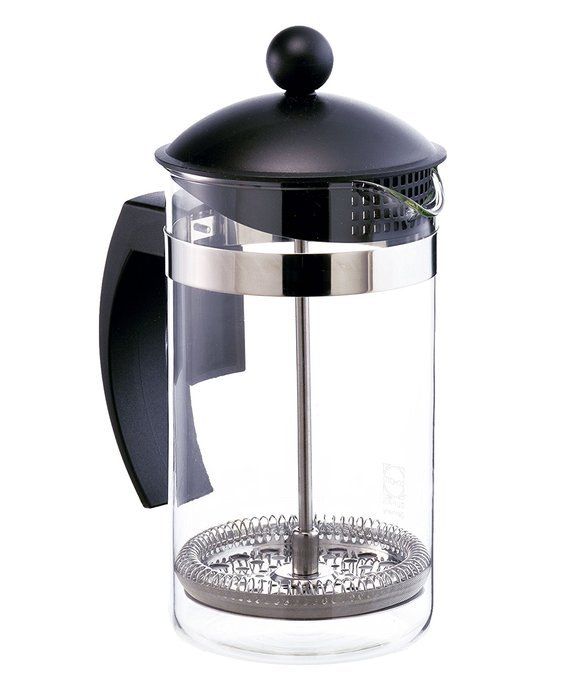 GROSCHE Findon 34 oz/1000 ml French Press: Extra Ultra-fine Micro-mesh Filter, Schott Germany Glass Beaker. INCLUDES... N4