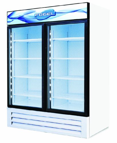 Hinged Glass Door Freezers, 2 Doors and 4 Shelves, 23 Cubic Feet